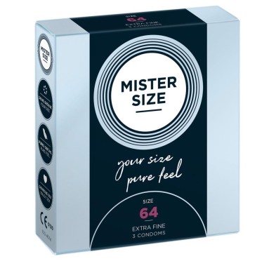 Mister Size 64mm pack of 3